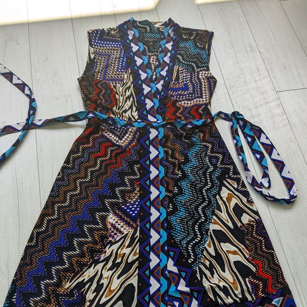 Bold and Colorful Aztec Nine West Dress